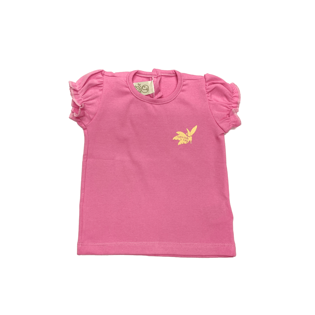 Blusa Básica Franzida Rosa-1052883