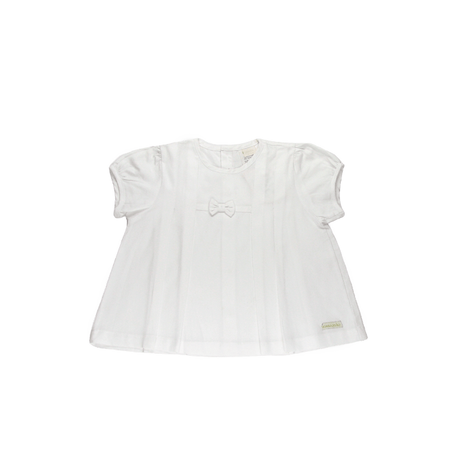 Bata Com Pregas Ombros Fustão Branca Branco-1052138