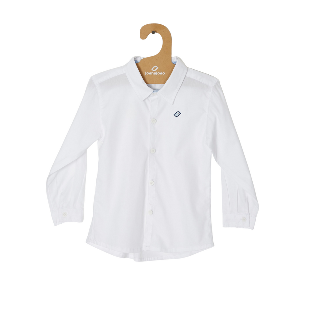 Camisa Social Em Voile Branco