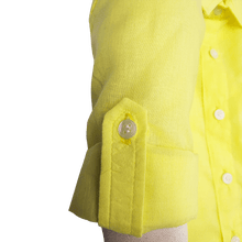 Carregar imagem no visualizador da galeria, Camisa Social Voile Amarelo-1053266
