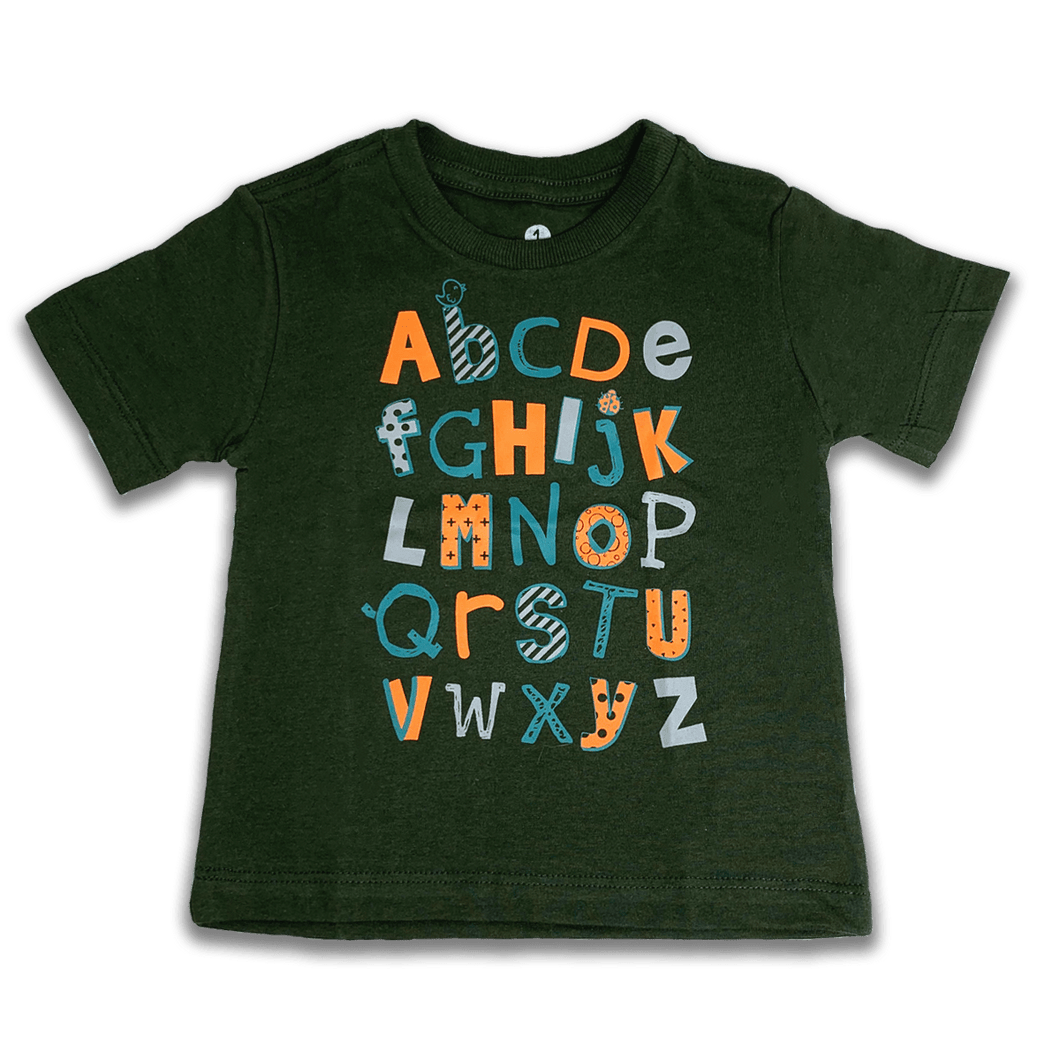 Camiseta Alfabeto Verde