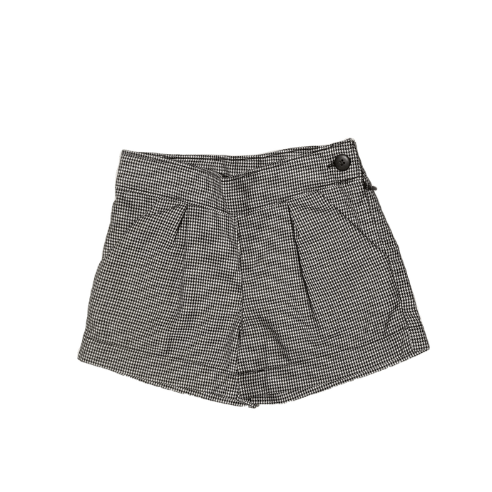 Bermuda Pied Poule Preto E Branco-1052637