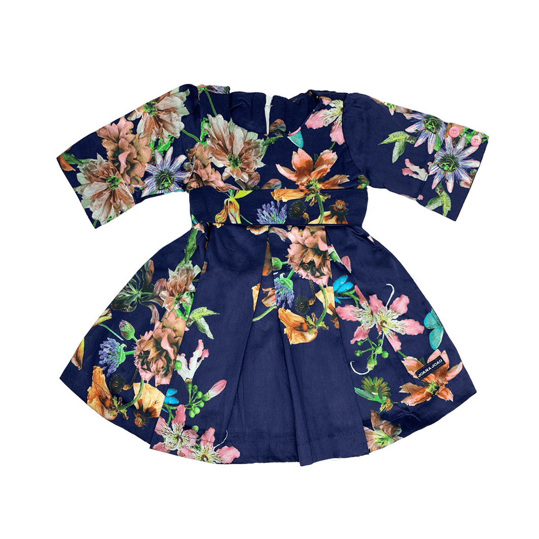 Vestido Est Multiflora Marinho Estampado-1052511