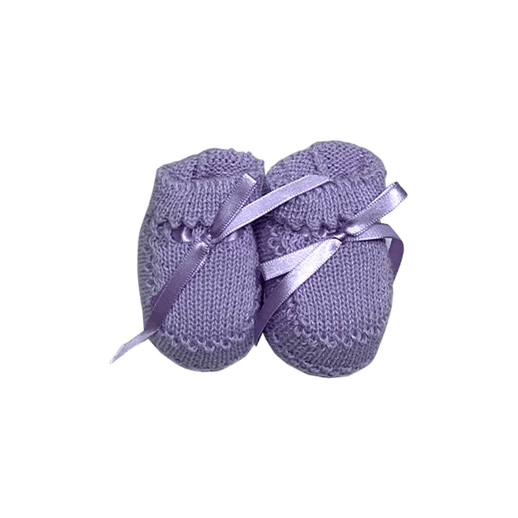 Sapatinho Laço Cetim Lilas Lilas Um-1052579