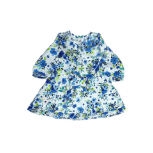 Carregar imagem no visualizador da galeria, Vestido Floral Aquarela Azul Estampado-1052103
