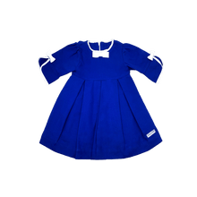 Carregar imagem no visualizador da galeria, Vestido Azul Com Acabamento Branco Azul-1052470
