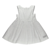 Carregar imagem no visualizador da galeria, Vestido Pregas Lurex Prata Branco-1053465
